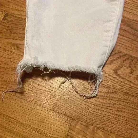 Lucky Brand White Ava Mid Rise Skinny Woman’s Distressed Ankle Jeans Size 10/30. - Picture 3 of 15